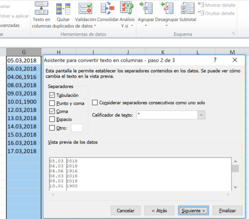 Importar archivos Excel